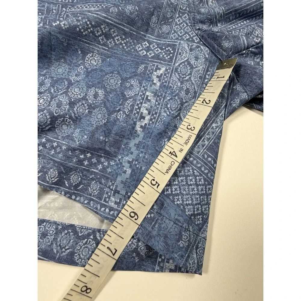 PETER MILLAR  Crown Crafted Men's XL Swim Trunk Shorts MS24XP03 Blue Print $110